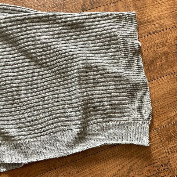 En Creme Womens Knit Pullover Sweater Wide Sleeves Gray Casual Cropped Medium - Picture 4 of 7